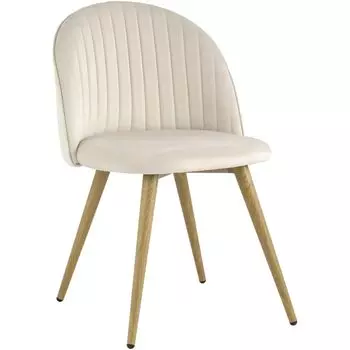 Стул Miruna Chair Молочный Велюр