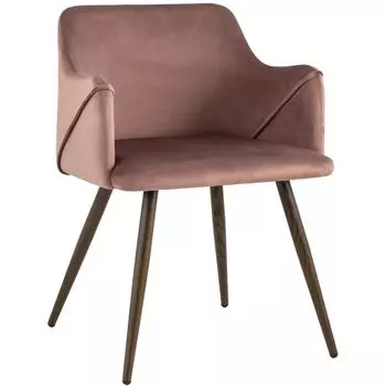 Стул Monarch Chair Пепельно-Розовый Велюр