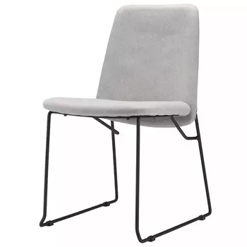 Стул мягкий светло-серый Chair Gray Runners