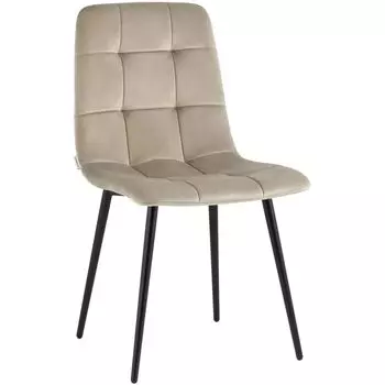 Стул NANCY Chair Светло-Бежевый Велюр