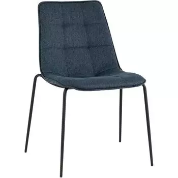 Стул Ненси Синий Цвет Ткань Рогожка