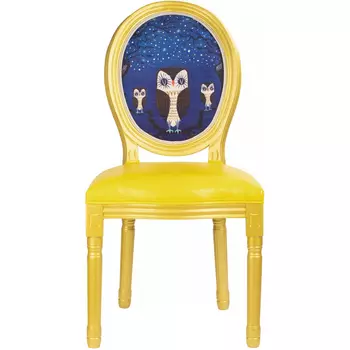 Стул Night owls with yellow design