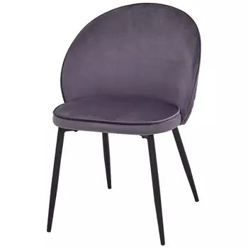 Стул с бархатной обивкой на металлических ножках Hexagon Pattern Chair
