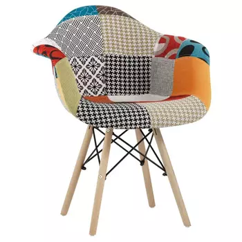 Стул с обивкой в стиле Patchwork