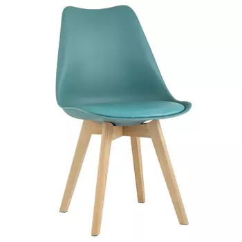 Стул с основой из пластика и мягким сиденьем Arvika Azure