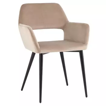 Стул с подлокотниками бежевый NEASAN STOOL