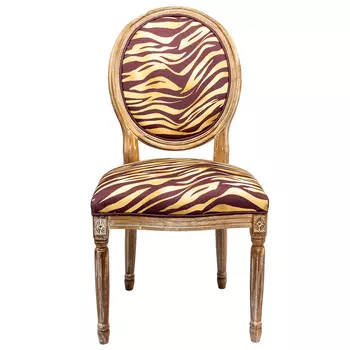 Стул с принтом Зебра Wild animals Red