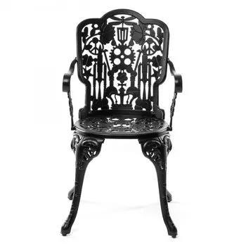 Стул Seletti Industry Collection ALUMINIUM ARMCHAIR – BLACK