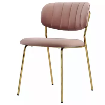 Стул Singer Chair без подлокотников Розовый Велюр