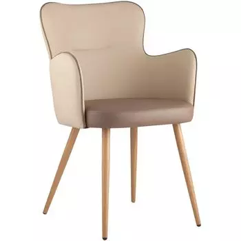 Стул Space Chair Бежевая Экокожа