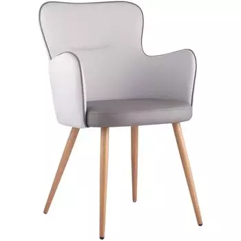 Стул Space Chair Серая Экокожа