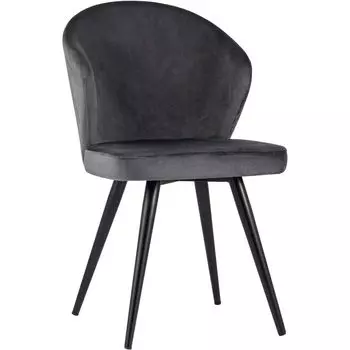 Стул Темно-Серый Бархат Volante Chair