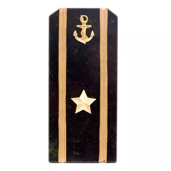 Сувенир Погон Майор ВМФ из натурального камня змеевик Souvenir Epaulets