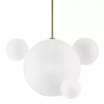 Светильник Giopato & Coombes Bollr Pendant 4 BUBBLE LAMP матовое белое стекло