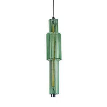 Светильник с вертикальным узким плафоном Fuse Crystal Green