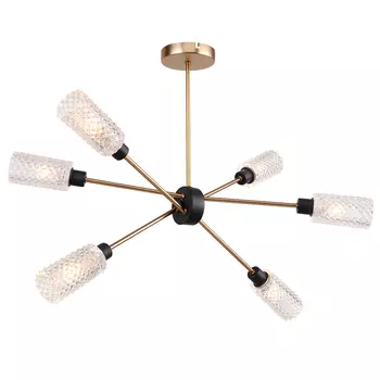 Светильник Sputnik Chandelier six cylinders