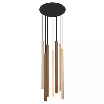 Светильник Trumpet Disk Gold 7 плафонов