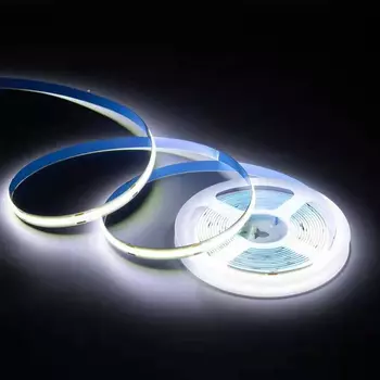 Светодиодная лента COB холодный белый 5м