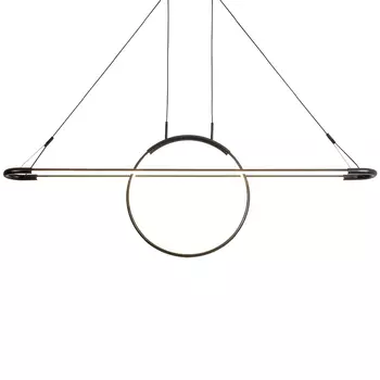 Светодиодная люстра Black LED Circle and Oval Lamp