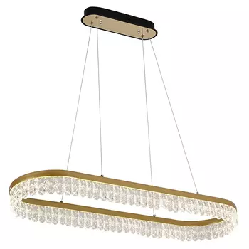 Светодиодная люстра овальной формы Pettico Gold