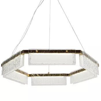 Светодиодная люстра с рельефным стеклом ICE GLASS 70