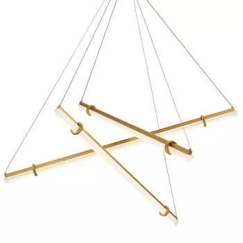 Светодиодная люстра Trumpet Tube Brass 107