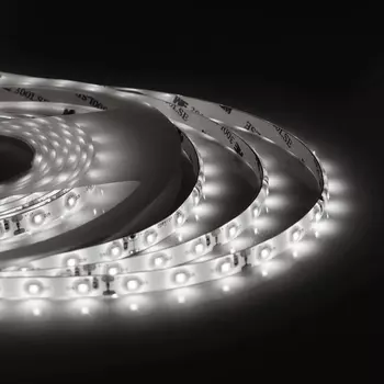 Светодиодная влагозащищенная лента 4,8W/m 60Led/m 3528SMD дневной белый 5M