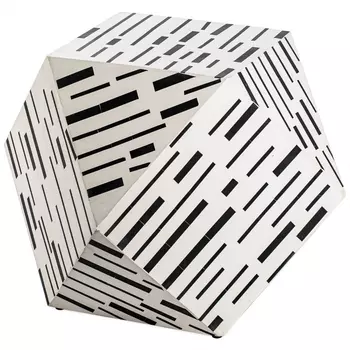 Табурет Black&white Indian Bone Inlay stool