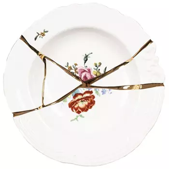 Тарелка глубокая Seletti Kintsugi