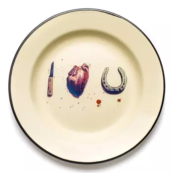 Тарелка Seletti I love u