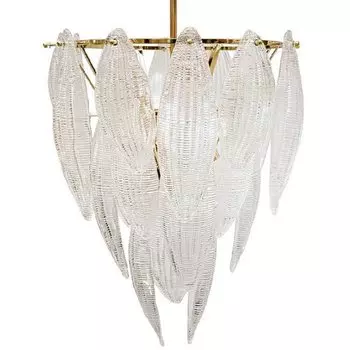 Textured glass Chandelier