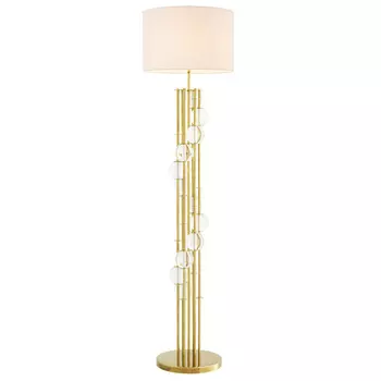 Торшер Eichholtz Floor Lamp Lorenzo Gold & white