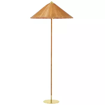 Торшер Gubi 9602 с соломенным абажуром