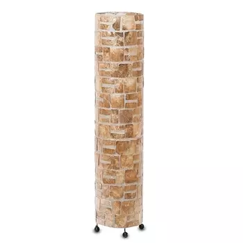 Торшер из перламутра на металлическом каркасе Indonesian Cylinder 2