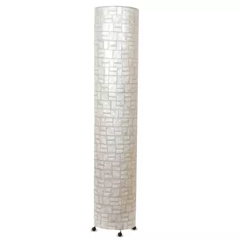 Торшер из перламутра на металлическом каркасе Indonesian Cylinder