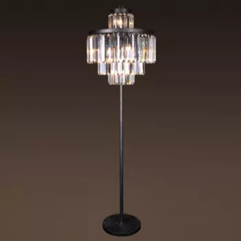 Торшер RH 1920S Odeon Clear Glass Floor Lamp 4 rings