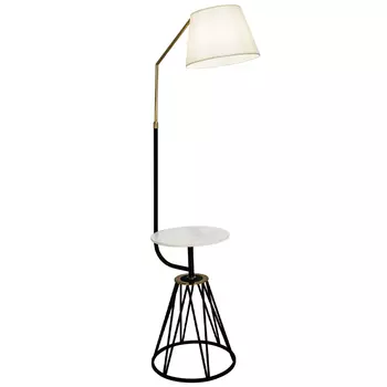 Торшер с абажуром и приставным столом Ottavio Lighting and Furniture Floor Lamp
