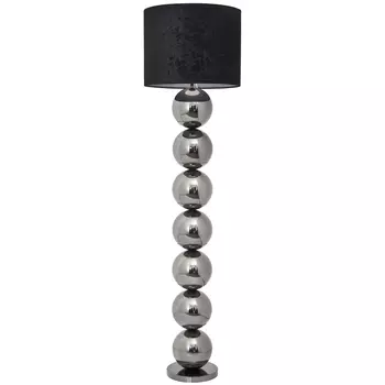 Торшер с основанием в виде металлических сфер Balance Floor Lamp Black