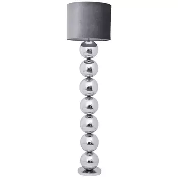 Торшер с основанием в виде металлических сфер Balance Floor Lamp Chrome