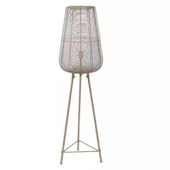 Торшер с плетеным металлическим плафоном Wicker Iron Lamp