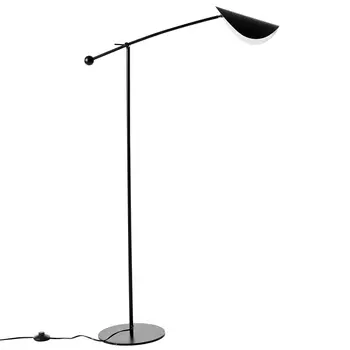 Торшер с поворотным плафоном Aracea Black Floor Lamp