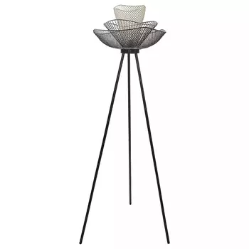 Торшер с трехъярусным плафоном из металлической сетки Metal Mesh Floor Lamp