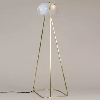 Торшер White glass trap floor lamp
