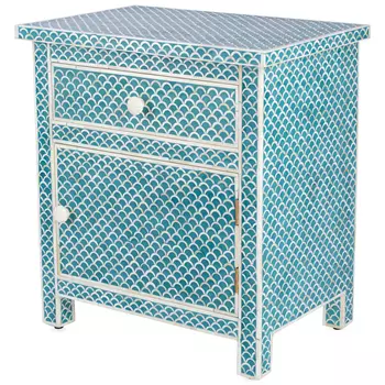 Тумба bone fish scale inlay cupboard