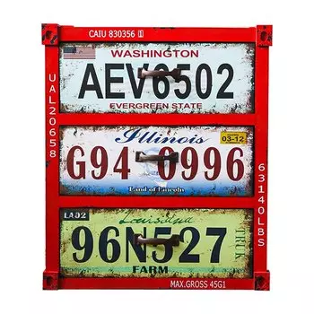 Тумба Car Plate Numbers