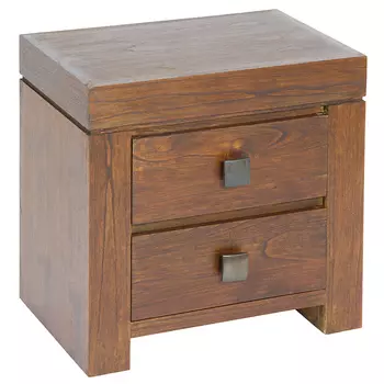 Тумба деревянная с 2-мя ящиками Lloyd Nightstand