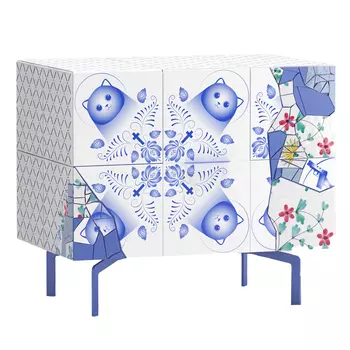 Тумба на синих ножках Grande Re Rblue