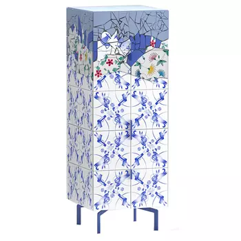 Тумба на синих ножках Tall Re Rblue