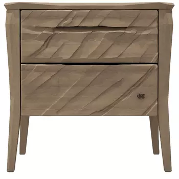 Тумба прикроватная из массива дуба с 2-мя ящиками Tasteful Furniture