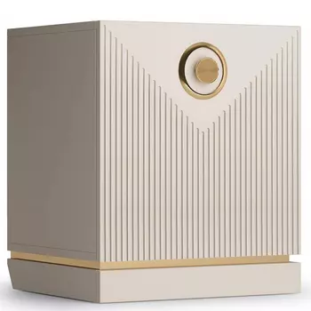 Тумба прикроватная с фактурным фасадом Satin Furniture